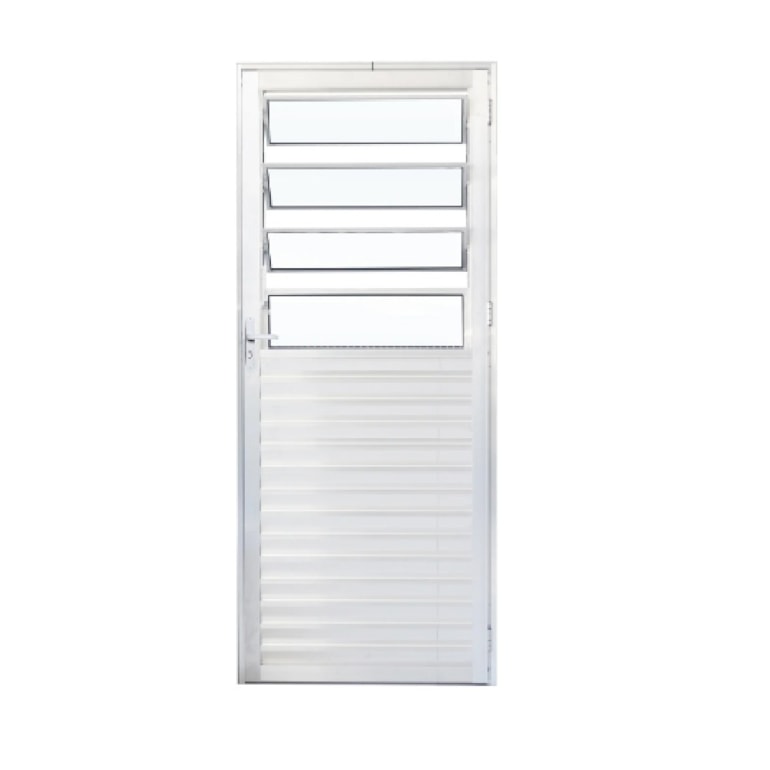 PORTA BASCULANTE 210X80CM BRANCO LISO DIREITA QUALITY