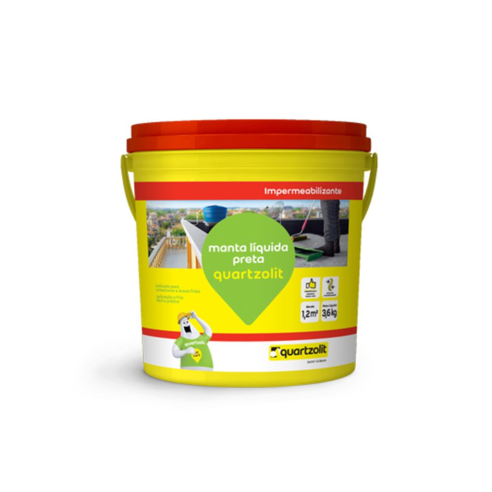 MANTA LIQUIDA 3,6KG PRETA QUARTZOLIT