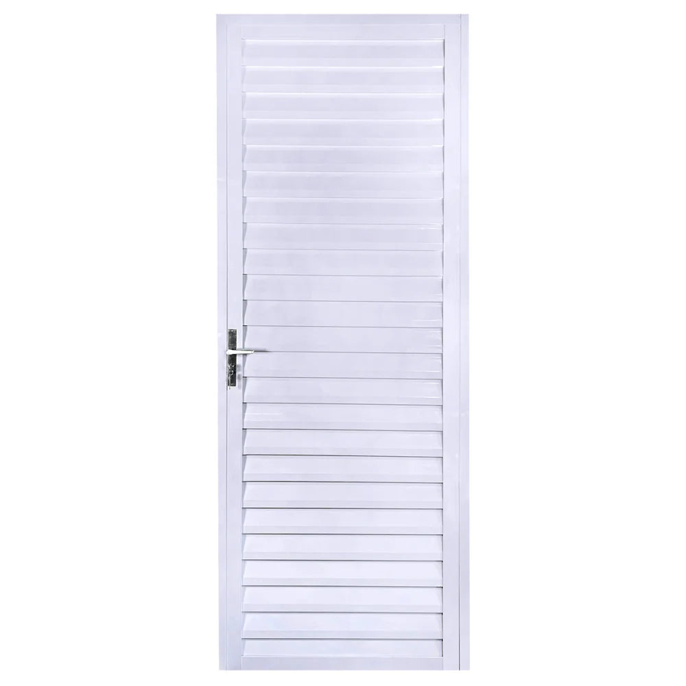 PORTA VENEZIANA 210X70CM BRANCO ESQUERDA ALUVID